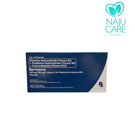 Vitamin B1 + B6 + B12 BERRINERVE Ampoule 1 BOX