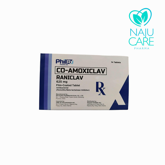 Co-amoxiclav Raniclav 625mg Tablet 1 BOX