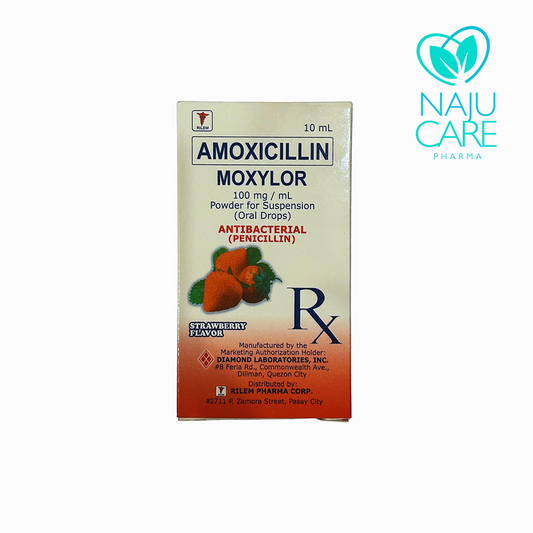 Amoxicillin Moxylor 100mg/10ml Drops 1 BOX