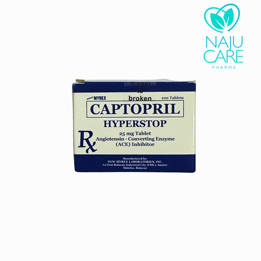Captopril HYPERSTOP 25mg Tablet 1 BOX