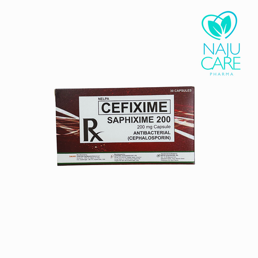Cefixime Saphixime 200mg Capsule 1 BOX