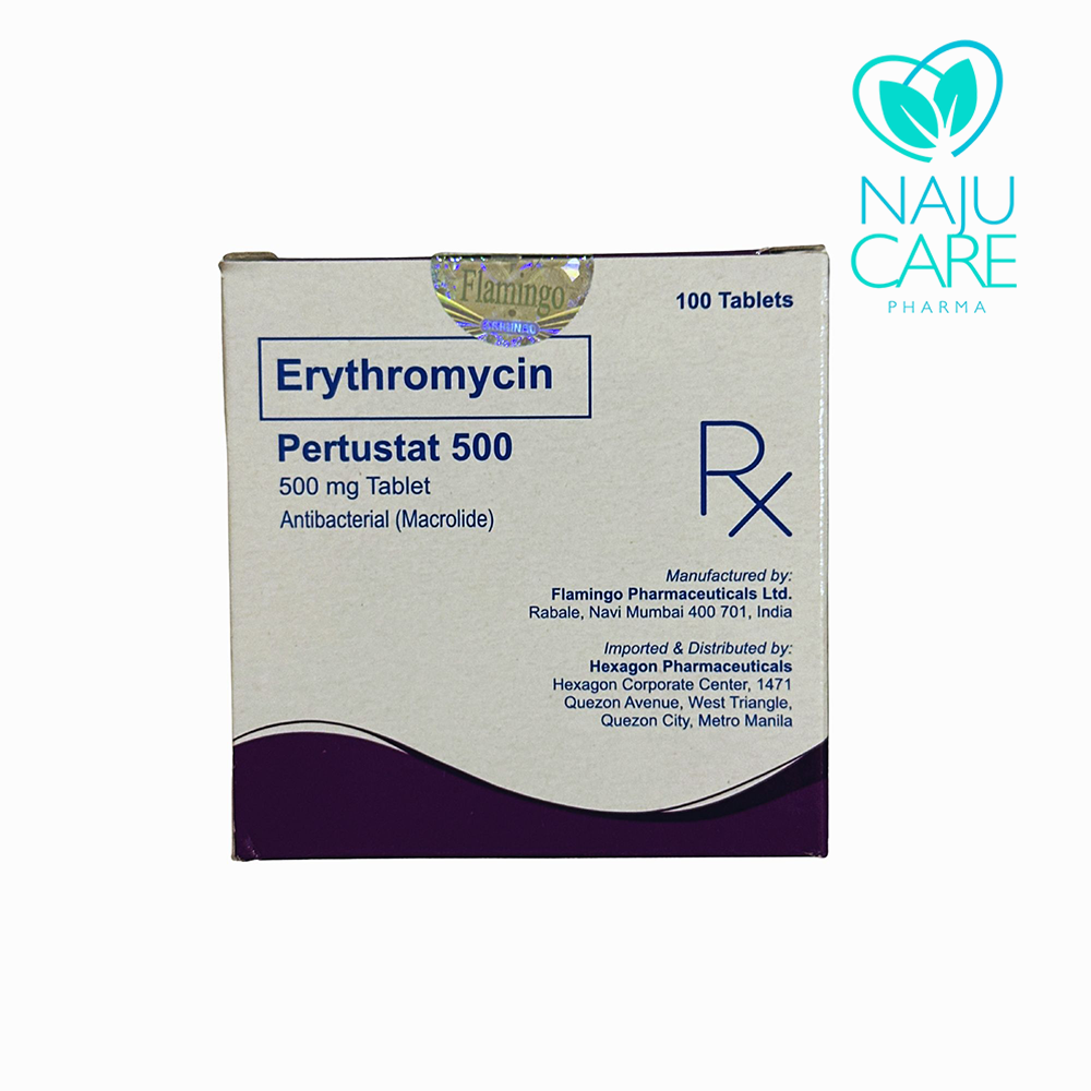 Erythromycin Pertustat 500mg Tablet 1 BOX