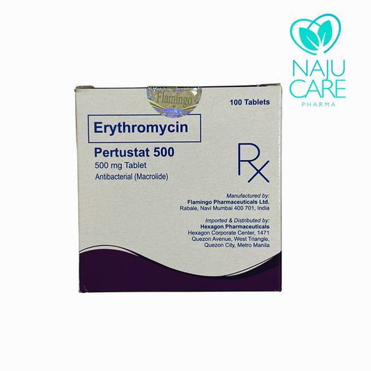 Erythromycin Pertustat 500mg Tablet 1 BOX