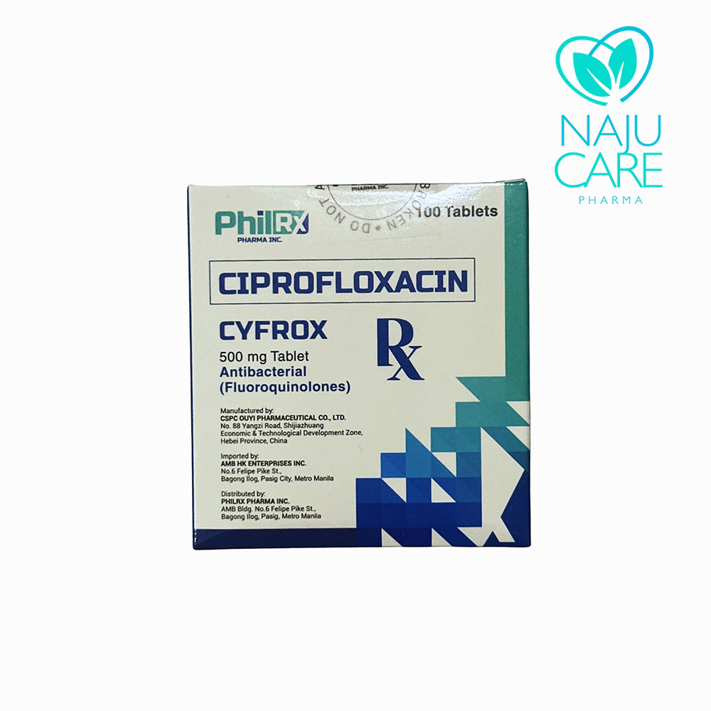 Ciprofloxacin Cyfrox 500mg Tablet 1 BOX
