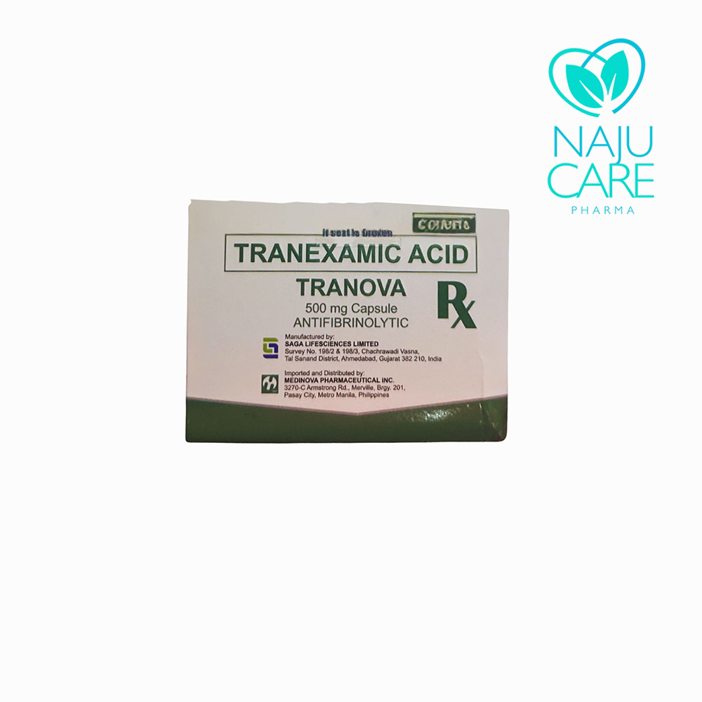 TRANEXAMIC ACID 500mg/Capsule (Tranova)