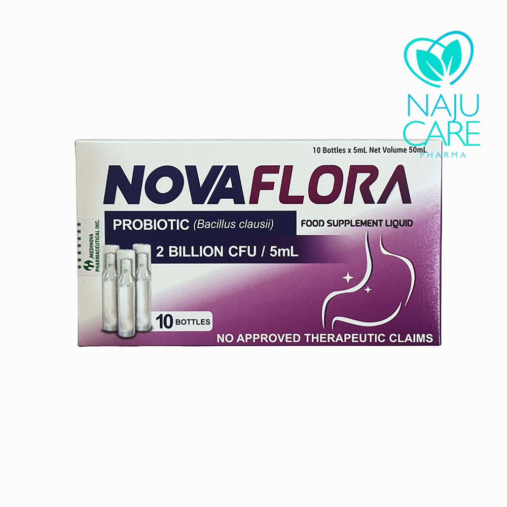 Probiotic (Bacillus Clausii) Novaflora 2 Billion CFU/5mL Liquid 1 BOX