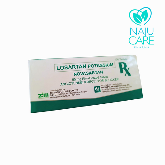 Losartan Potassium Novasartan 50mg Film-Coated Tablet 1 BOX