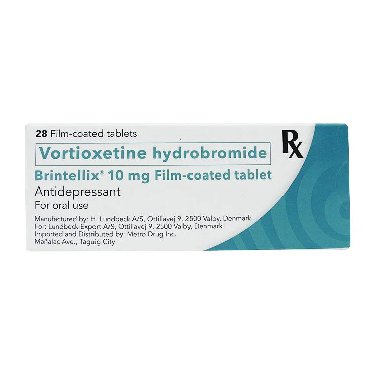 VORTIOXETINE HYDROBROMIDE 10mg Film-Coated Tablet (Brintellix)