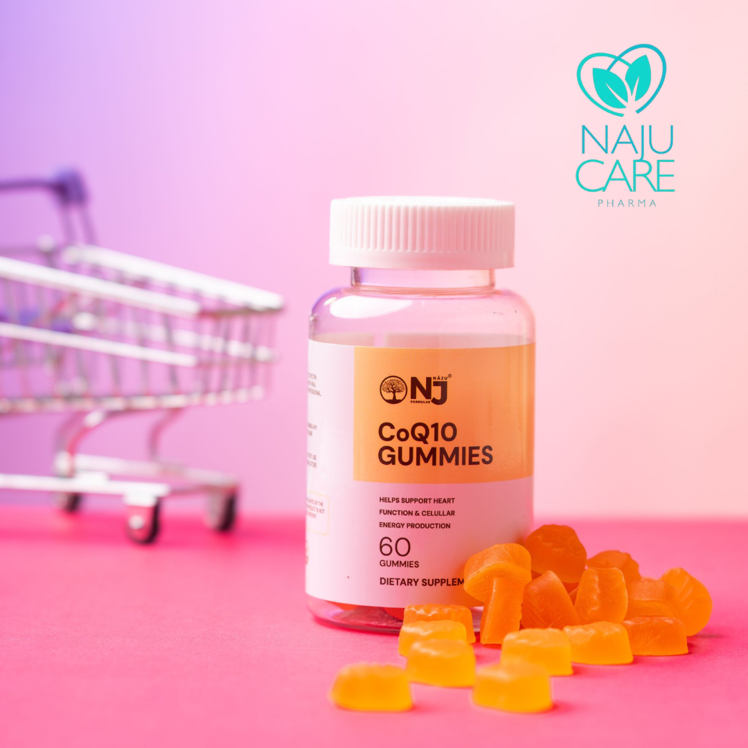 NAJU CoQ10 Gummies – Natural Coenzyme Q10 Supplement (60 Gummies)