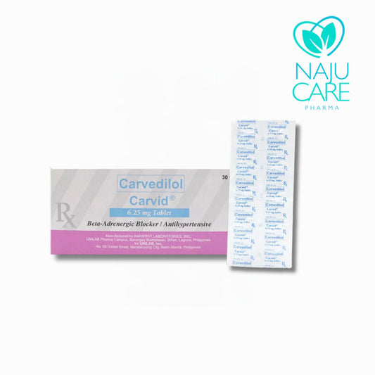 Carvedilol Carvid 6.25mg