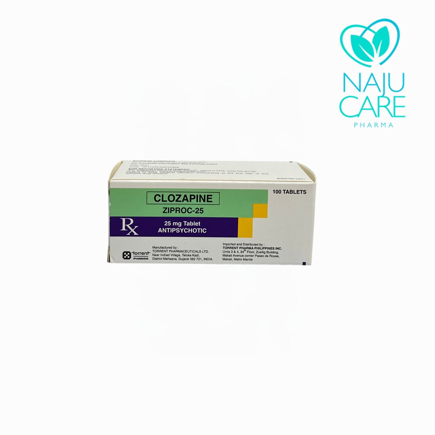 CLOZAPINE 25mg/Tab (Ziproc-25)