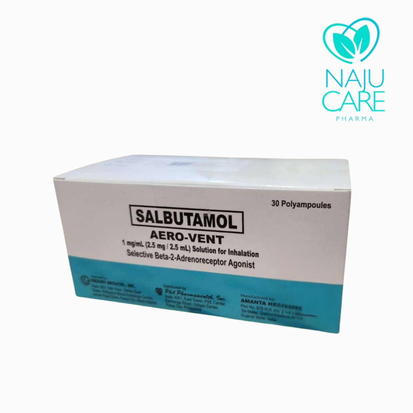 SALBUTAMOL sulfate 1mg/2.5mg/2.5ml nebules (Aero-vent)