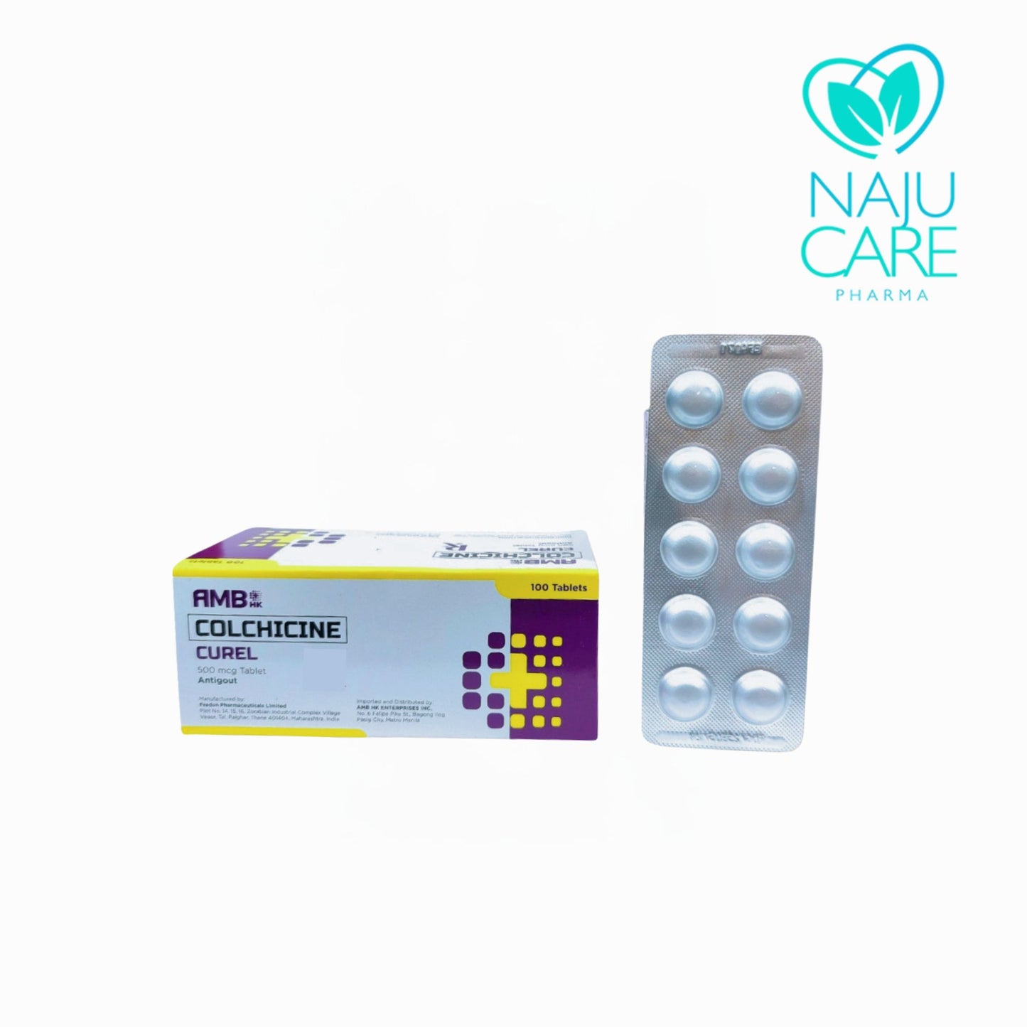 COLCHICINE 500mcg/Tab (Curel)
