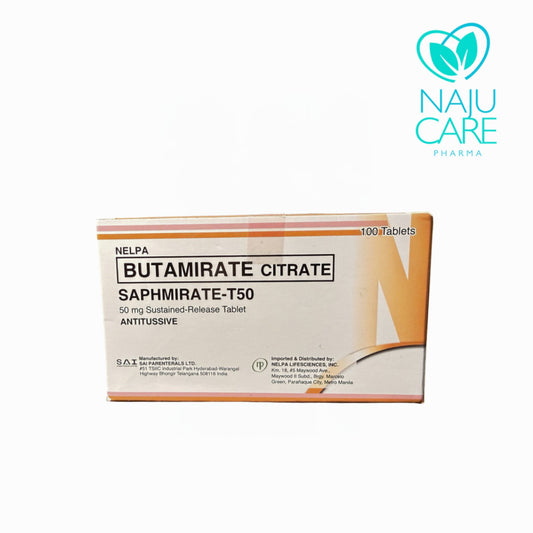 BUTAMIRATE 50mg/Tab (Saphmirate-T50)