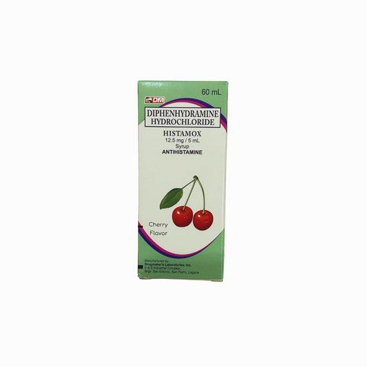 Diphenhydramine HISTAMOX 12.5mg Syrup 1 BOX