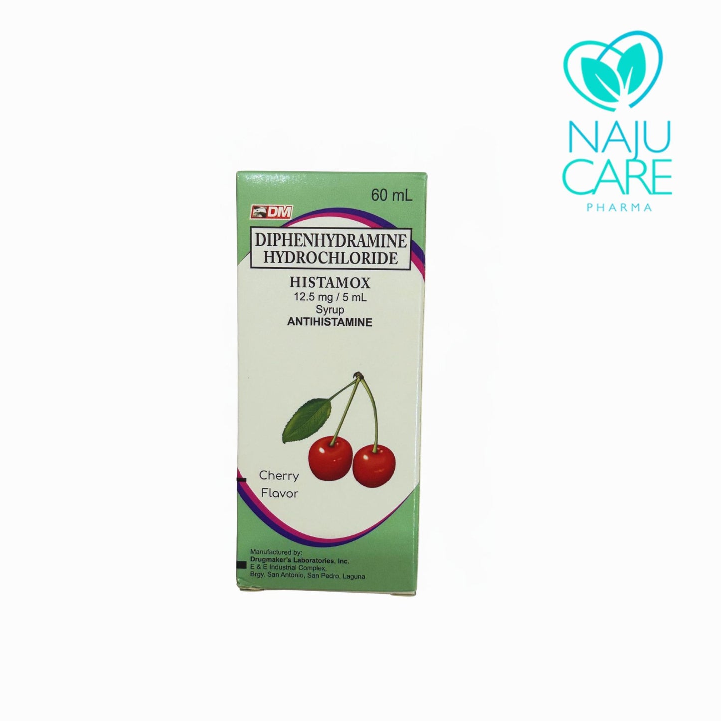 Diphenhydramine HISTAMOX 12.5mg Syrup 1 BOX