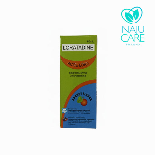 Loratadine Acce-Lora 5mg/5ml Syrup 1 BOX