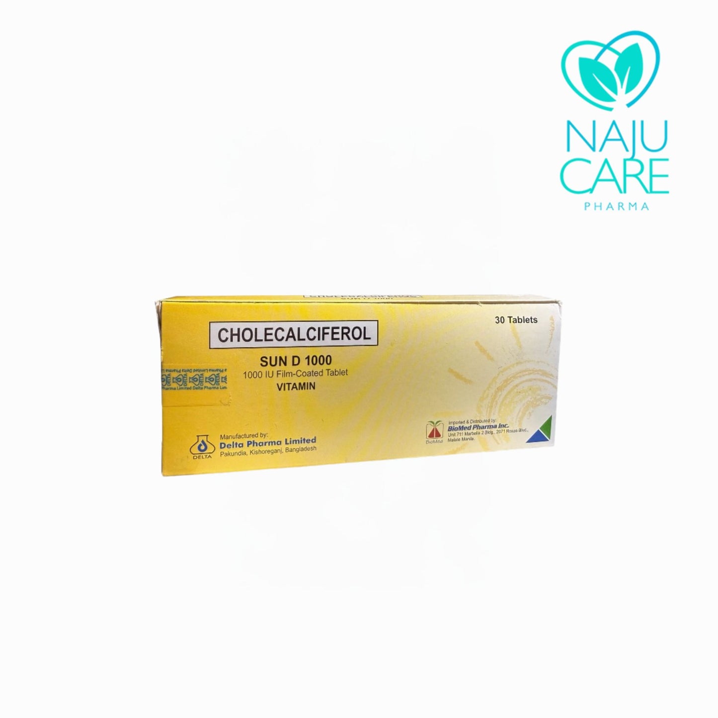 CHOLECALCIFEROL VITAMIN D3 1000 IU/Tab (Sun D 1000)