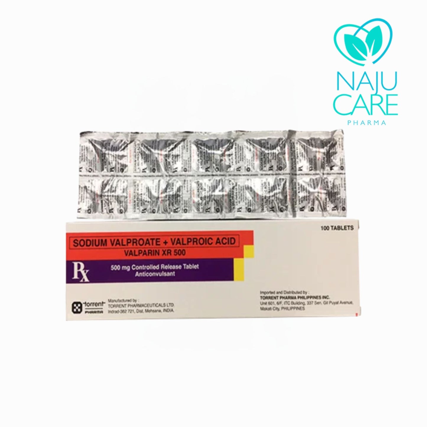 Sodium Valproate + Valproic Acid Valparin 500mcg Tablet