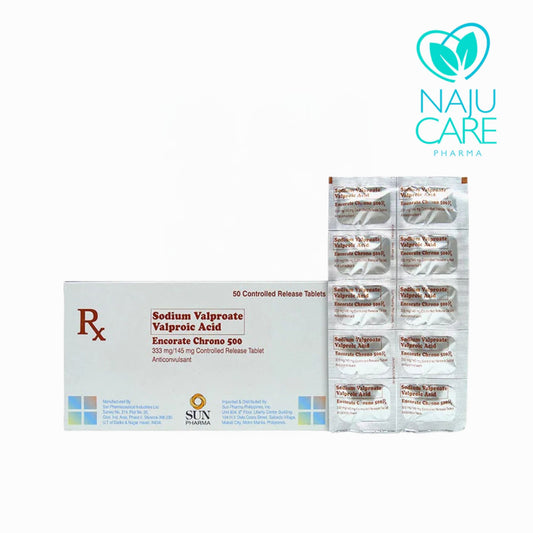 Sodium Valproate + Valproic Acid Encorate Chrono 500mg Tablet