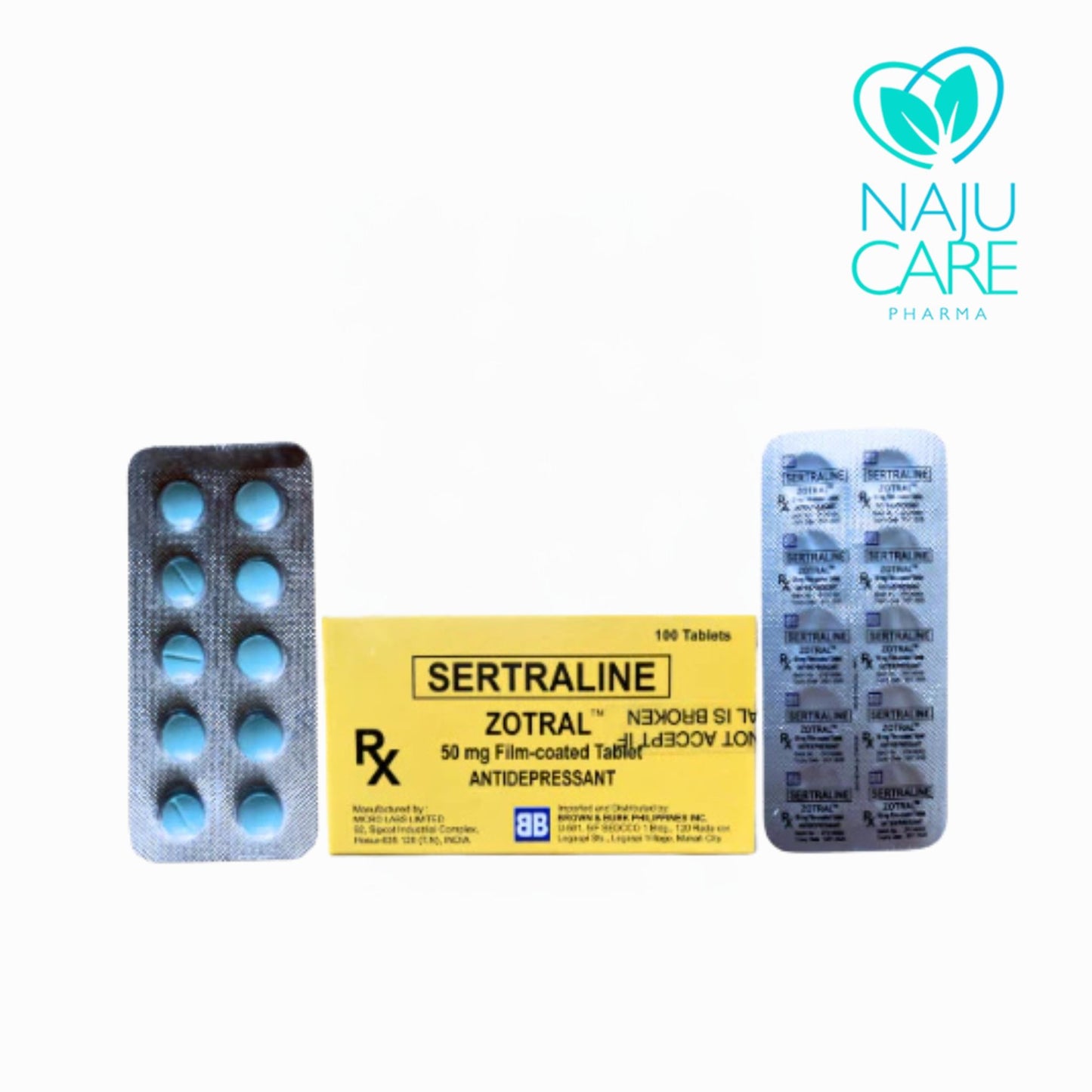 Sertraline Zotral 50mg Tablet