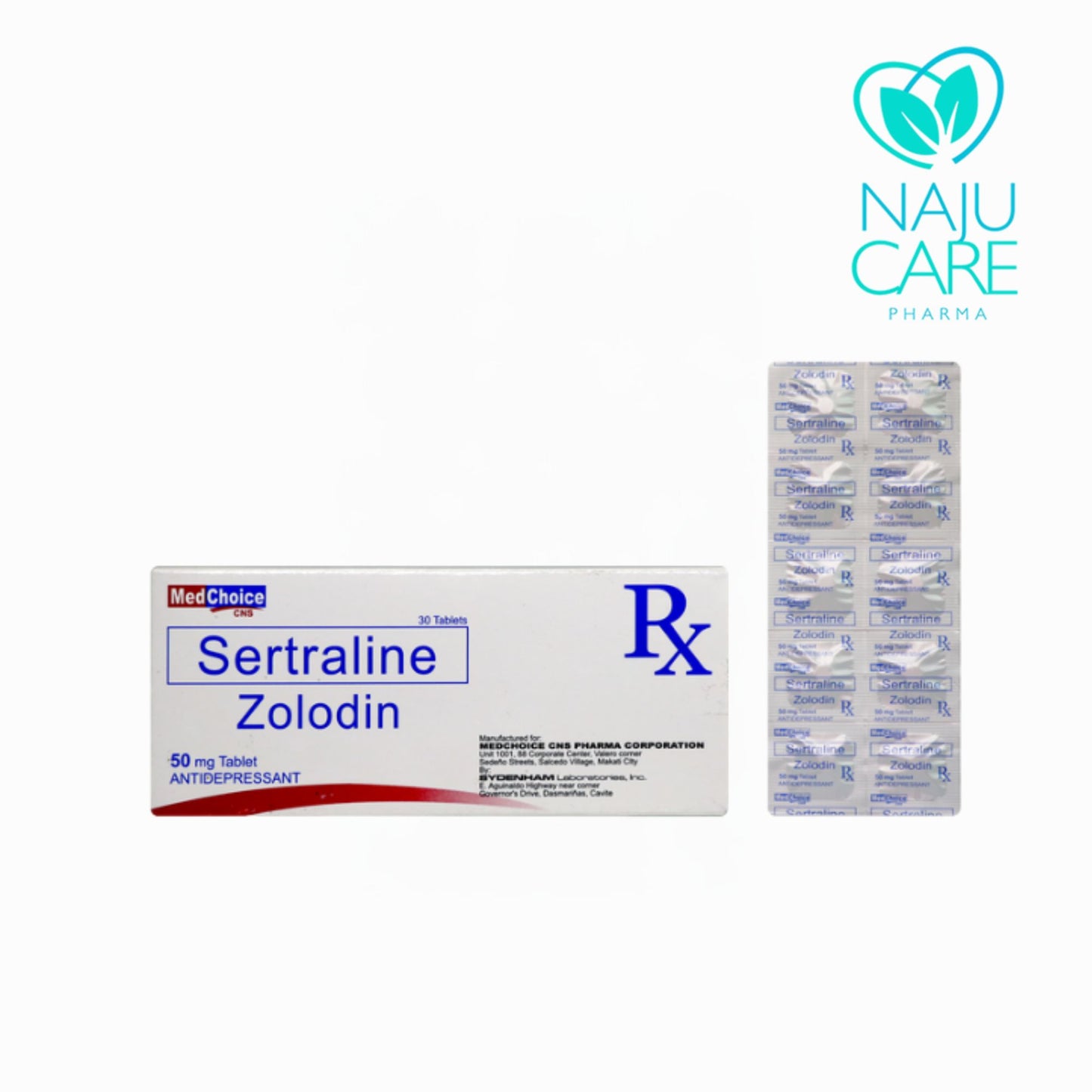 Sertraline Zolodin 50mg Tablet