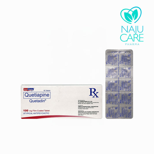 Quetiapine Quetadin 100mg Tablet