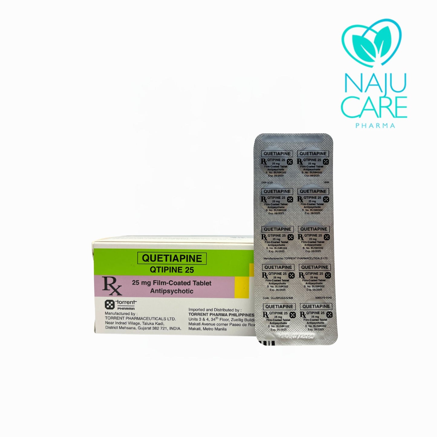 Quetiapine Qtipine 25mg Tablet