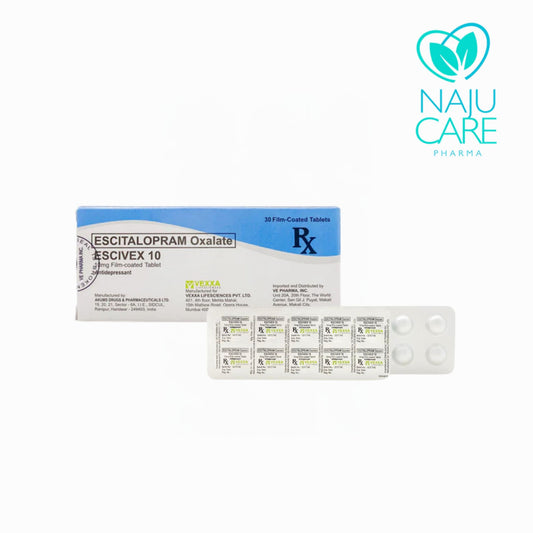 Escitalopram Oxalate Escivex 10mg Tablet