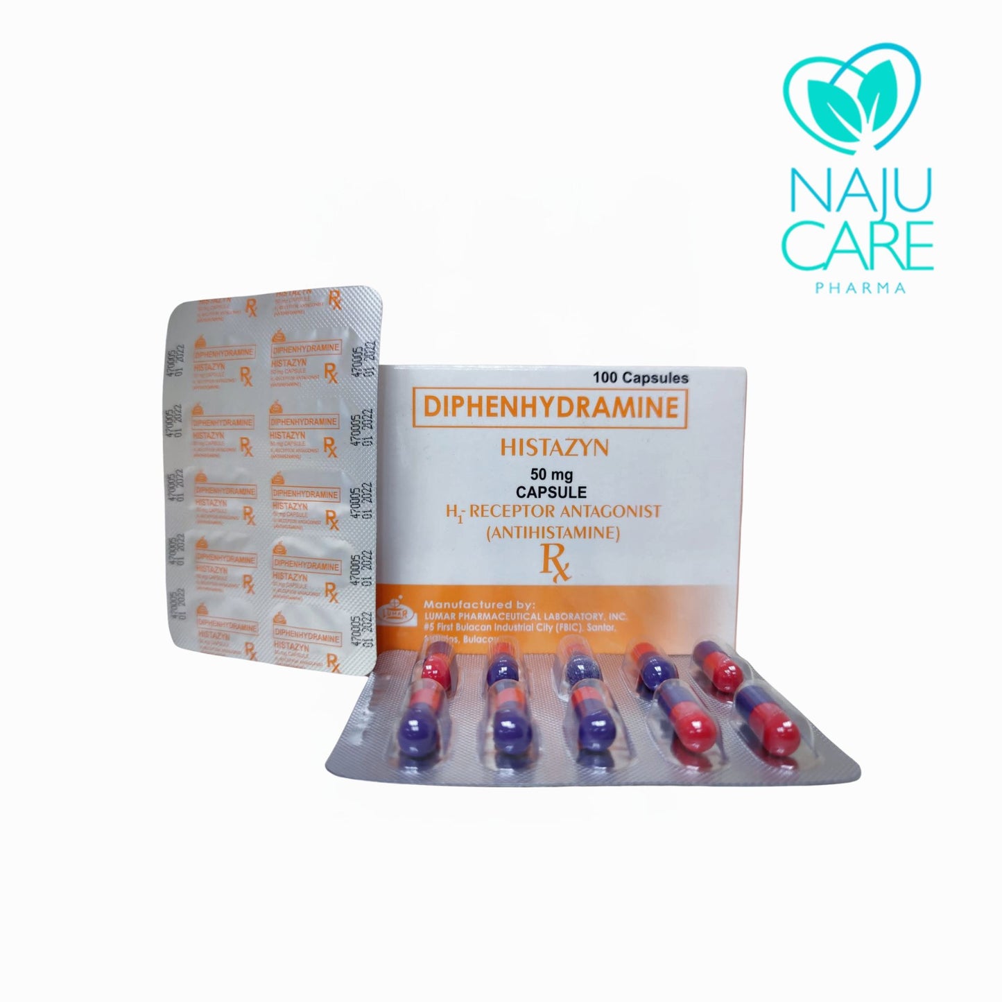 Diphenhydramine Histayn 50mg Capsule