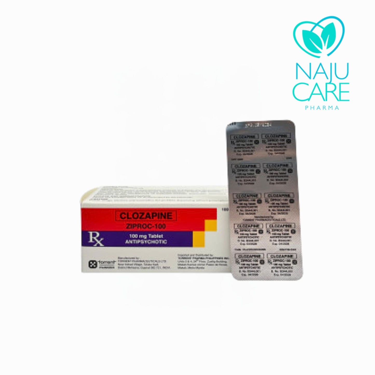 Clozapine Ziproc 100mg Tablet