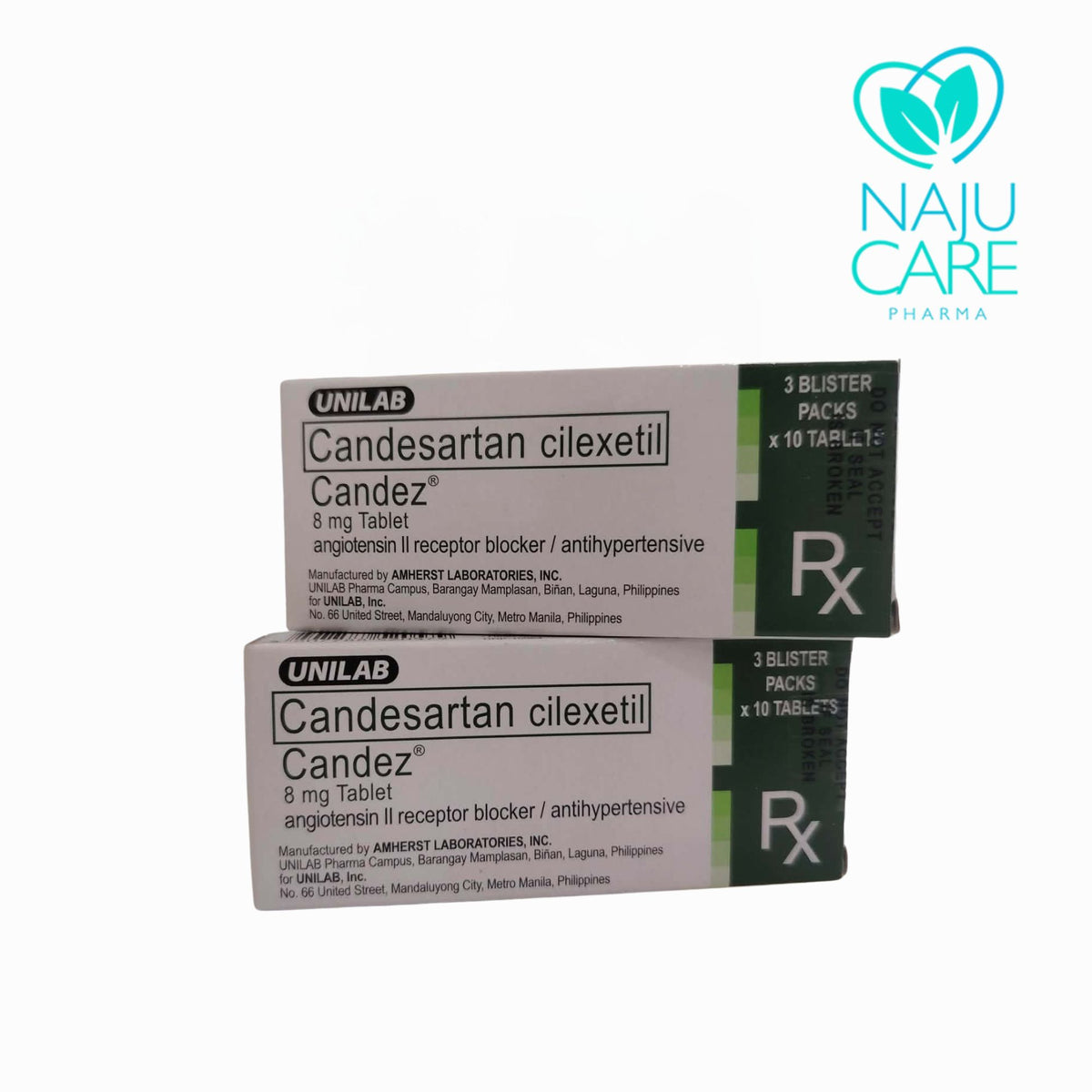 CANDESARTAN CILEXETIL 8mg/Tab (Candez)