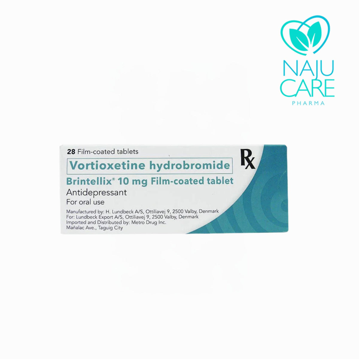 VORTIOXETINE HYDROBROMIDE 10mg Film-Coated Tablet (Brintellix)