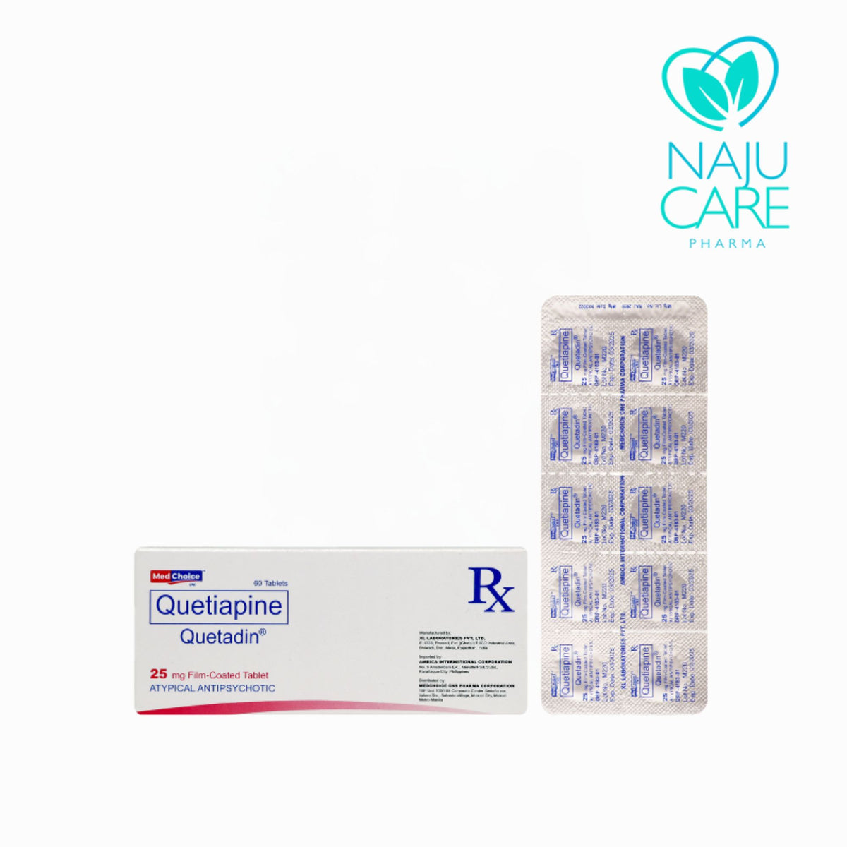 QUETIAPINE 25mg Film-Coated Tablet (Quetadin®)