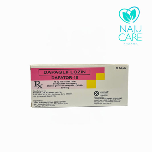 DAPAGLIFLOZIN 10mg/Film-Coated Tablet (Dapator-10)