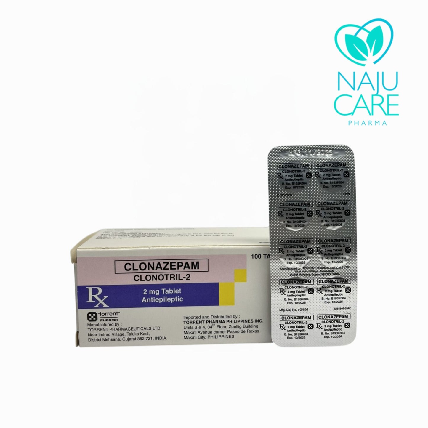CLONAZEPAM 2mg/Tablet (Clonotril-2)