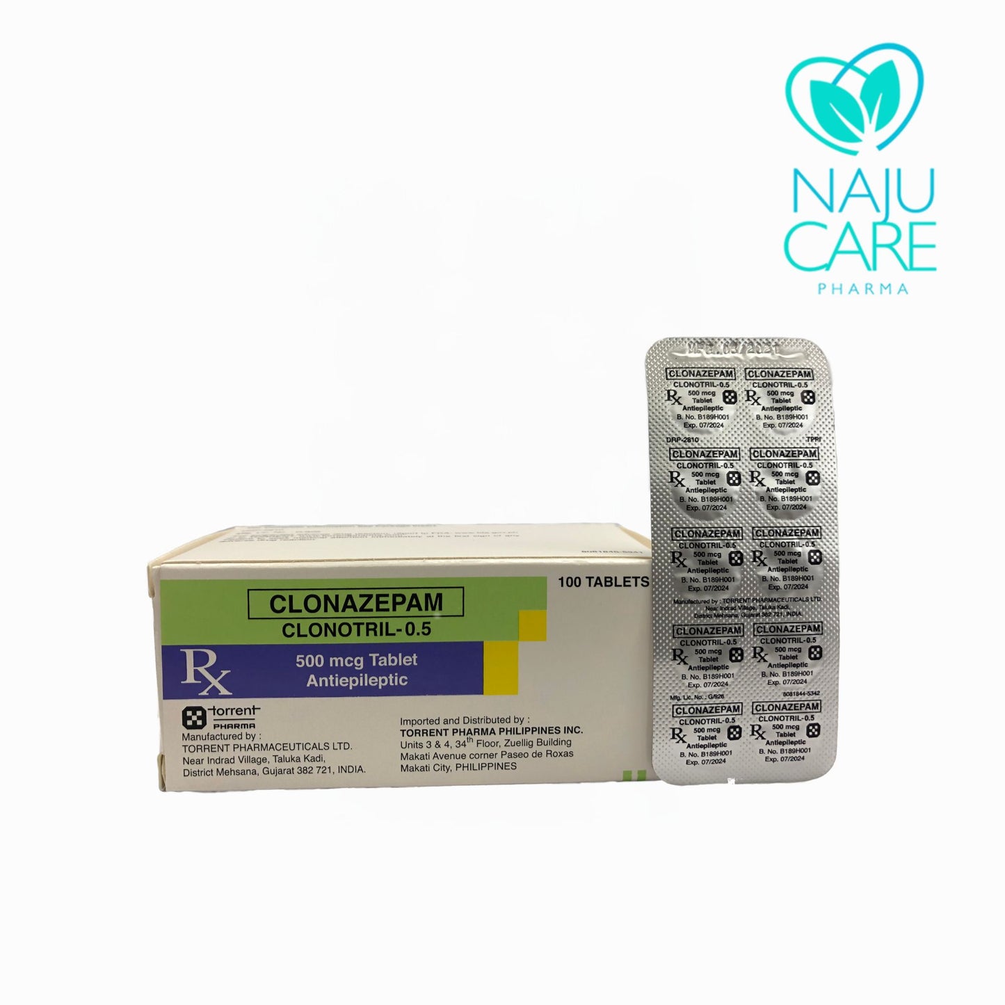 CLONAZEPAM 500mcg/Tablet (Clonotril-0.5)