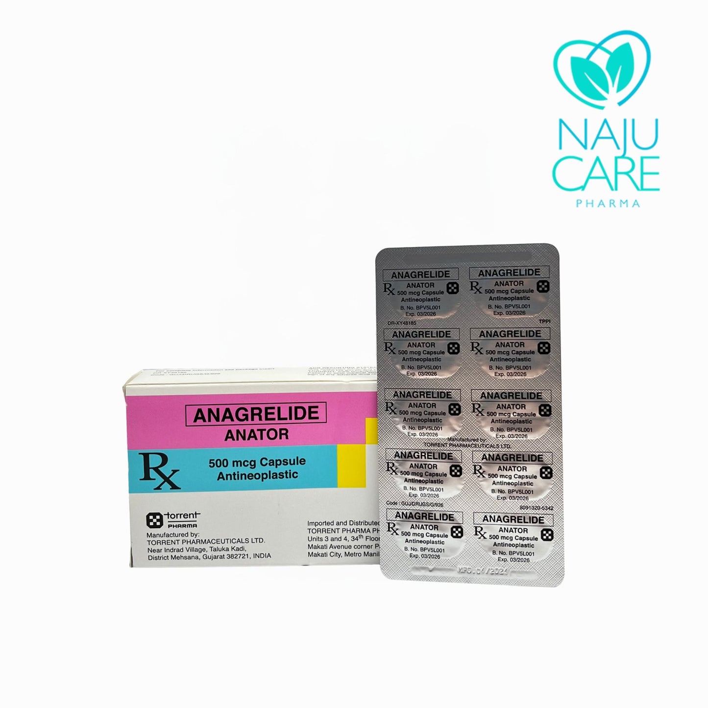 ANAGRELIDE 500mcg/Capsule (Anator)