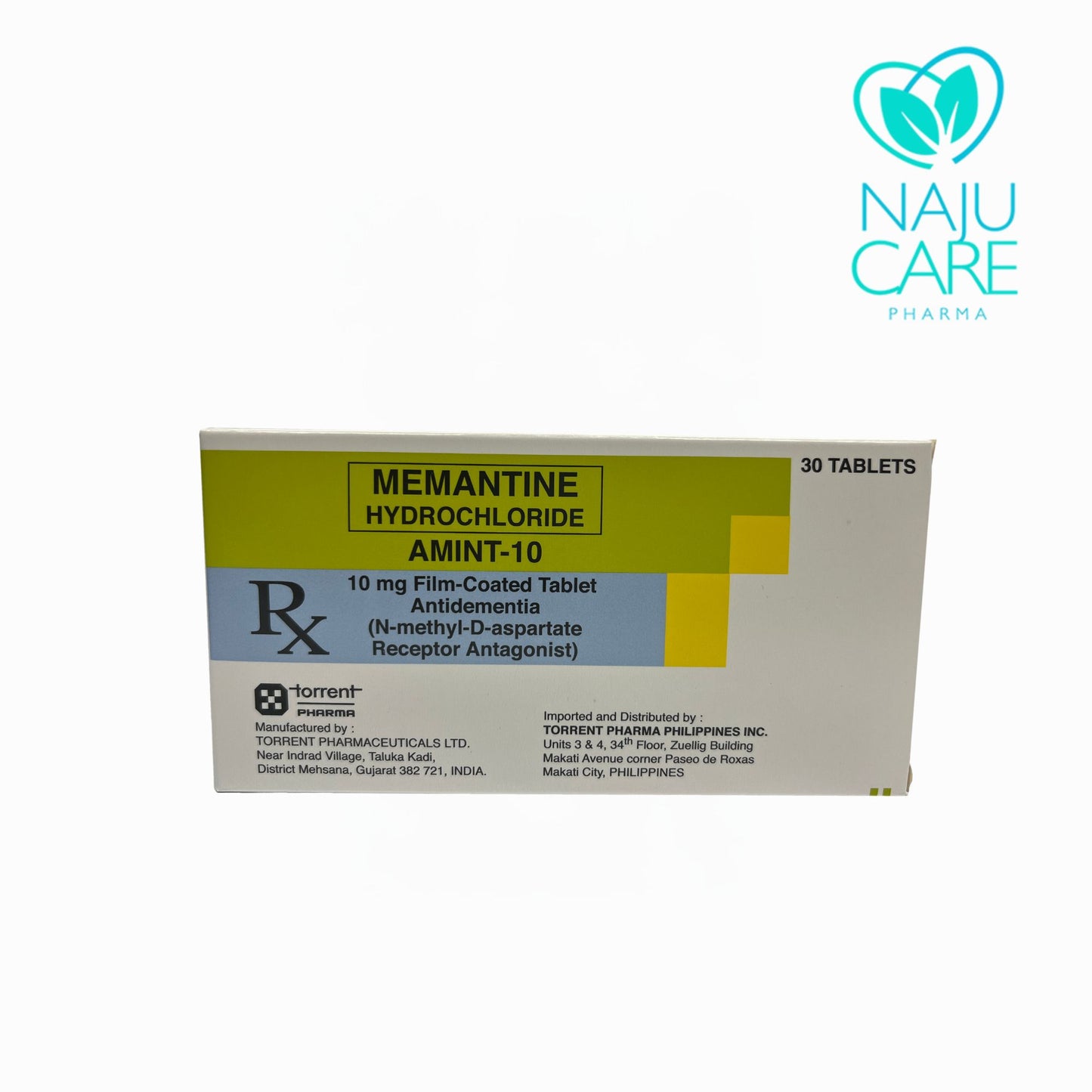 MEMANTINE HYDROCHLORIDE 10mcg Film Coated Tablet (AMINT-10)
