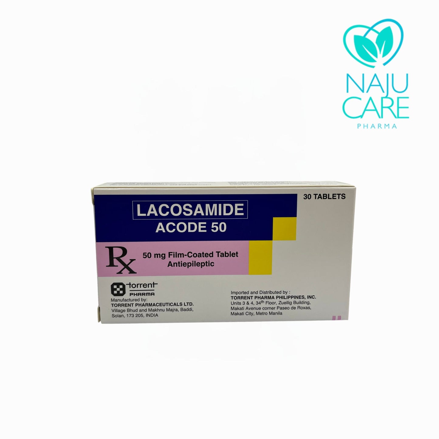 LACOSAMIDE 50MG FILM-COATED TABLET (ACODE-50)