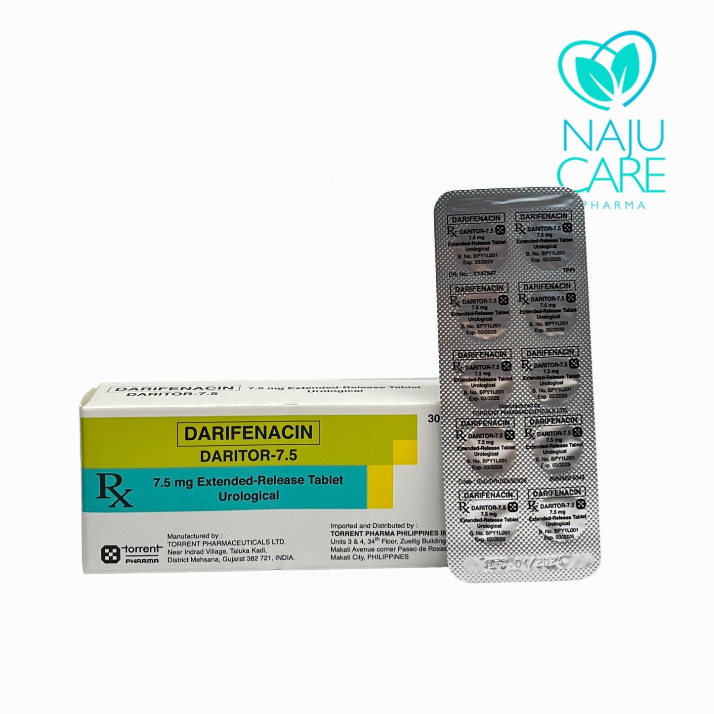 DARIFENACIN 7.5MG TABLET (DARITOR - 7.5)