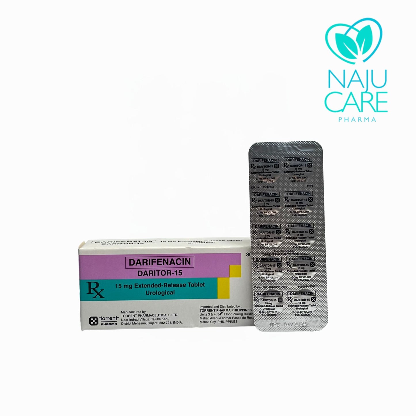 DARIFENACIN 15MG TABLET (DARITOR - 15)