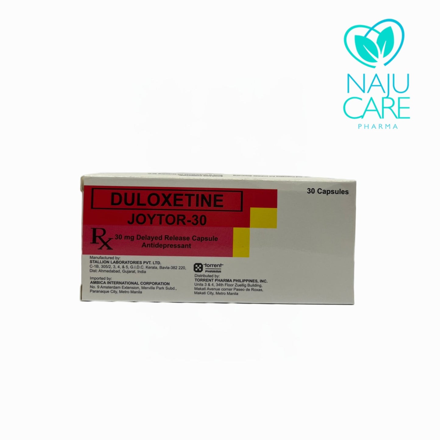 DULOXETINE 30MG CAPSULE (JOYTOR-30) 30 CAPSULES
