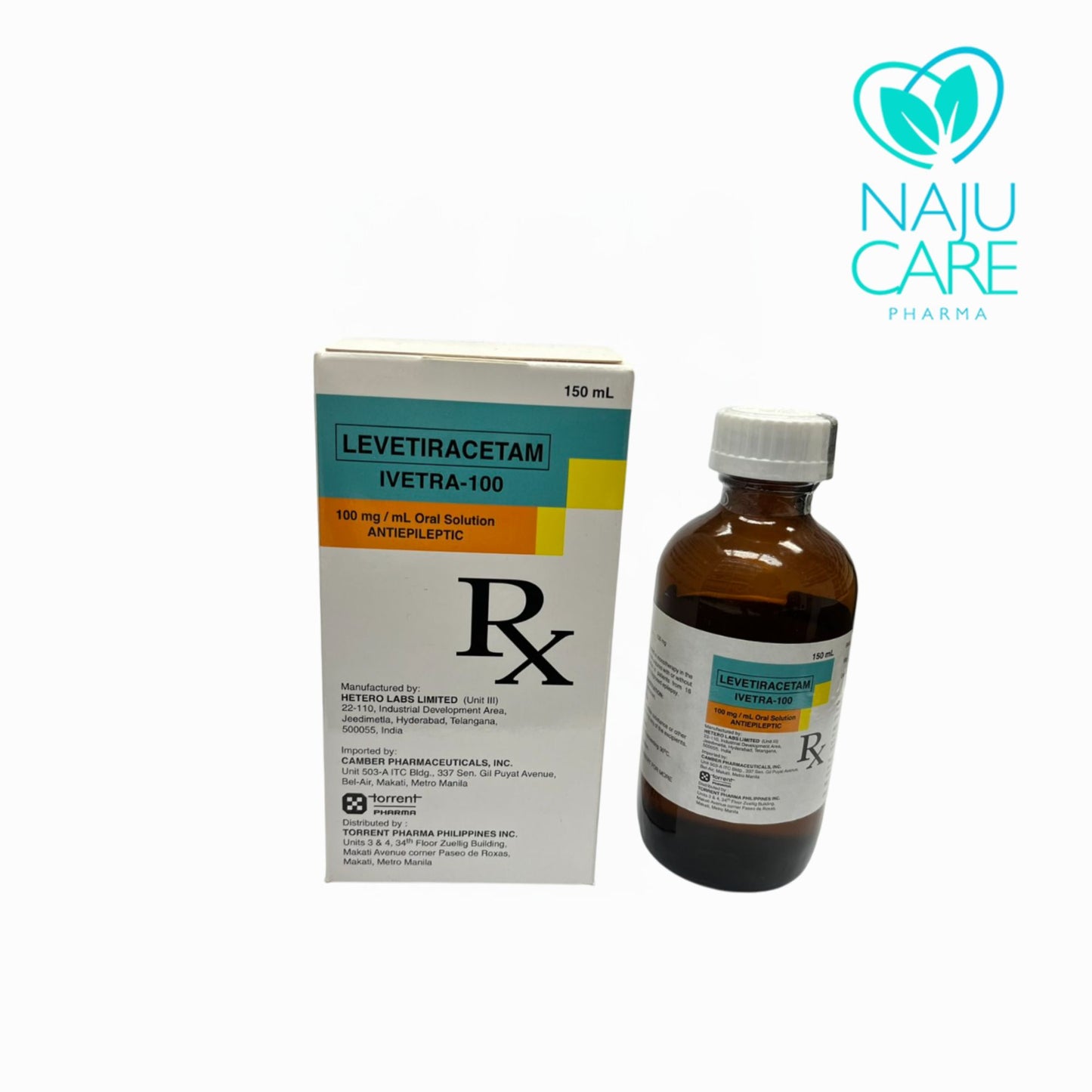 LEVETIRACETAM 100MG/ML ORAL SOLUTION (IVETRA-100) 150ML