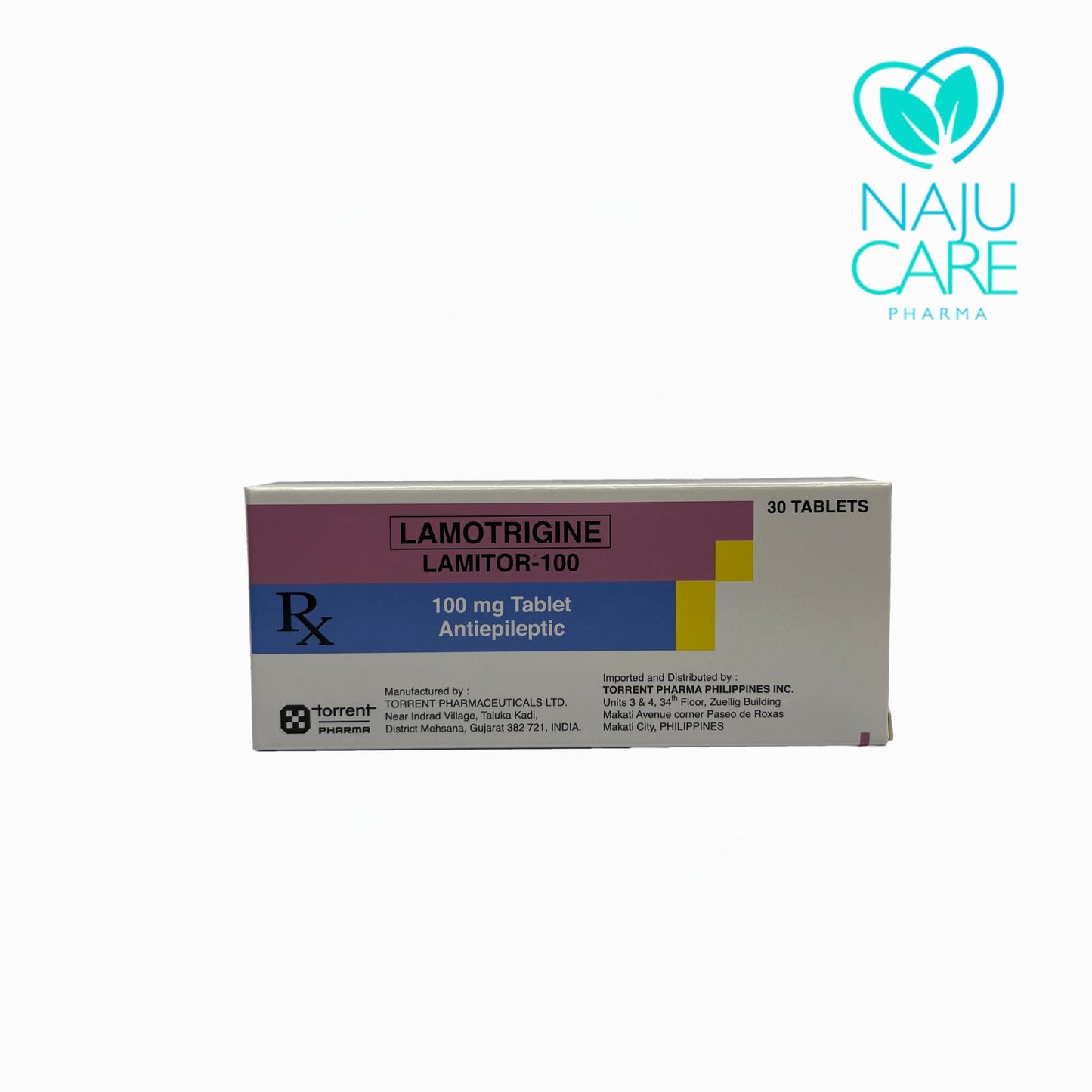 LAMOTRIGINE 100MG TABLET (LAMITOR-100) 30 TABLETS