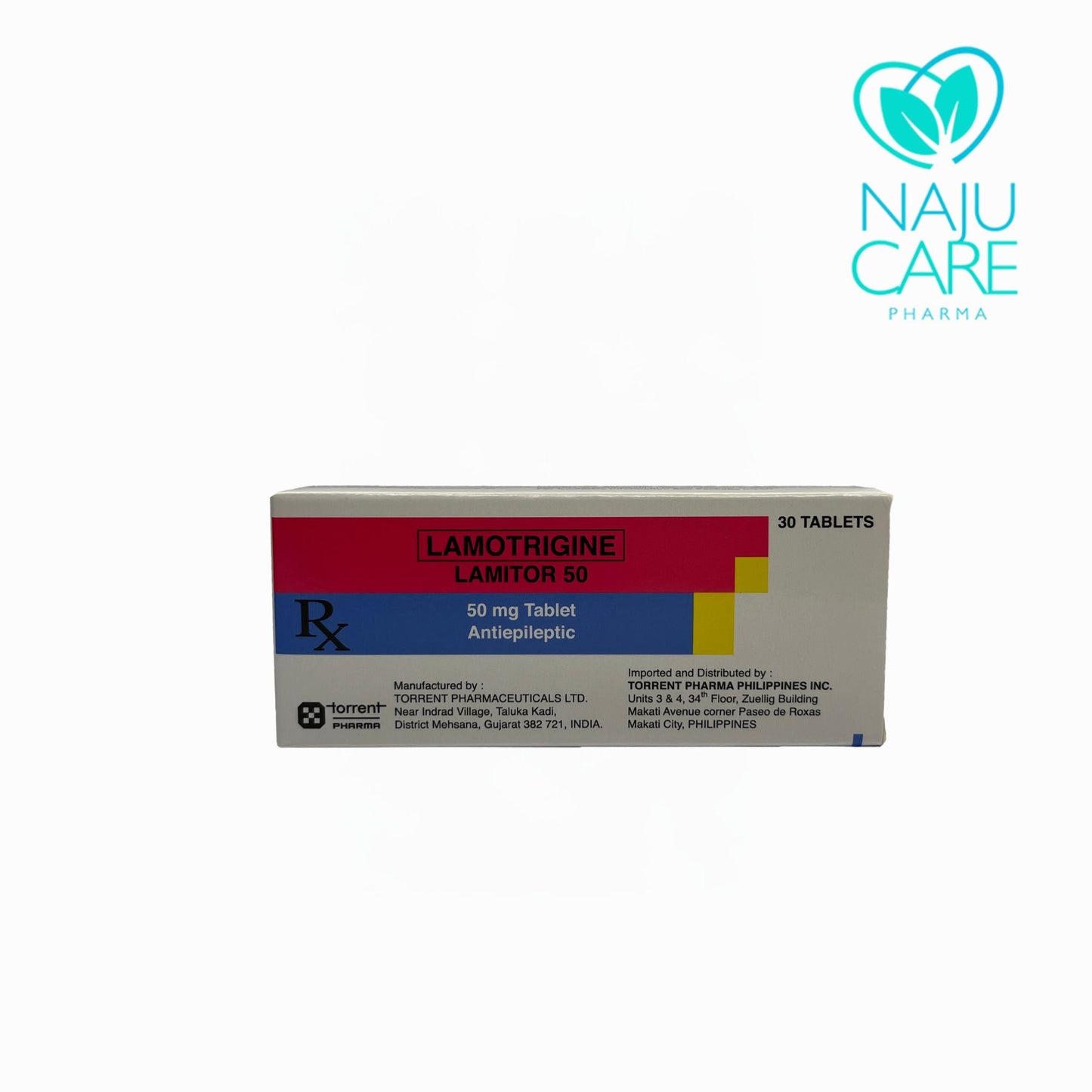 LAMOTRIGINE 50MG TABLET (LAMITOR-50) 30 TABLETS