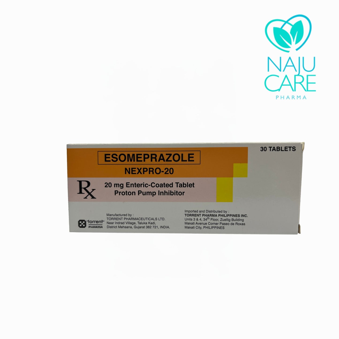 ESOMEPRAZOLE 20MG ENTERIC-COATED TABLET (NEXPRO-40) 30 TABLETS
