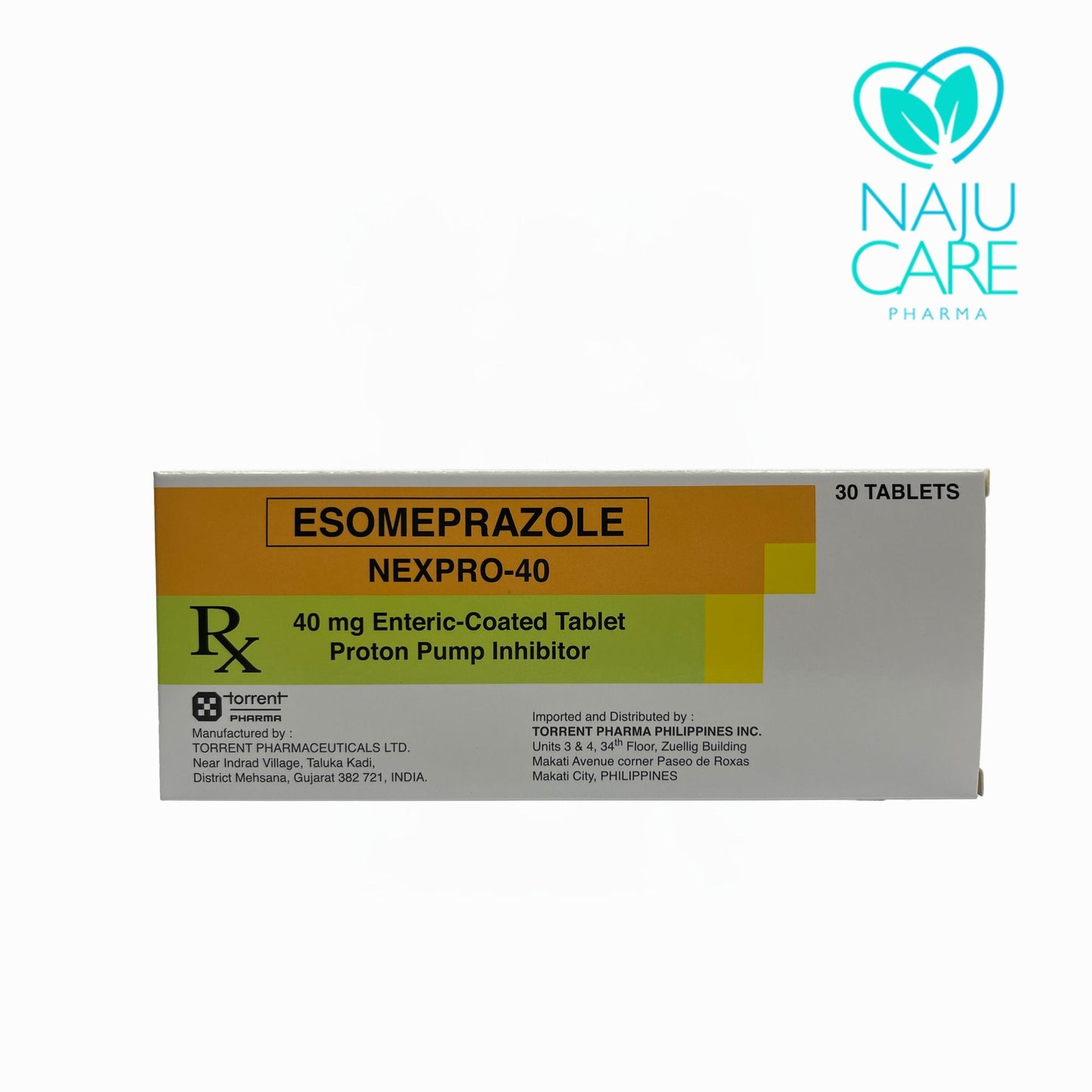 ESOMEPRAZOLE 40MG ENTERIC-COATED TABLET (NEXPRO-40) 30 TABLETS