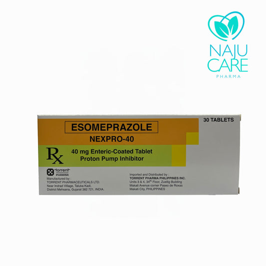 ESOMEPRAZOLE 40MG ENTERIC-COATED TABLET (NEXPRO-40) 30 TABLETS