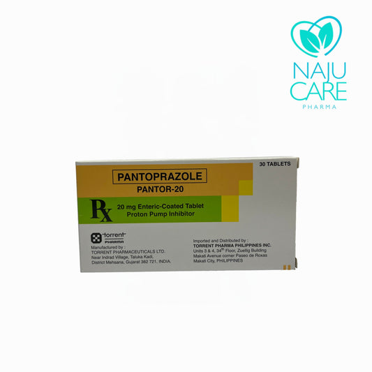 PANTOPRAZOLE 20MG ENTERIC-COATED TABLET (PANTOR-20)